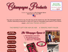 Tablet Screenshot of champagneproducts.com